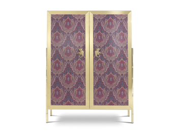 JANIS - Brass and glass cabinet by ETRO Home Interiors - view 2